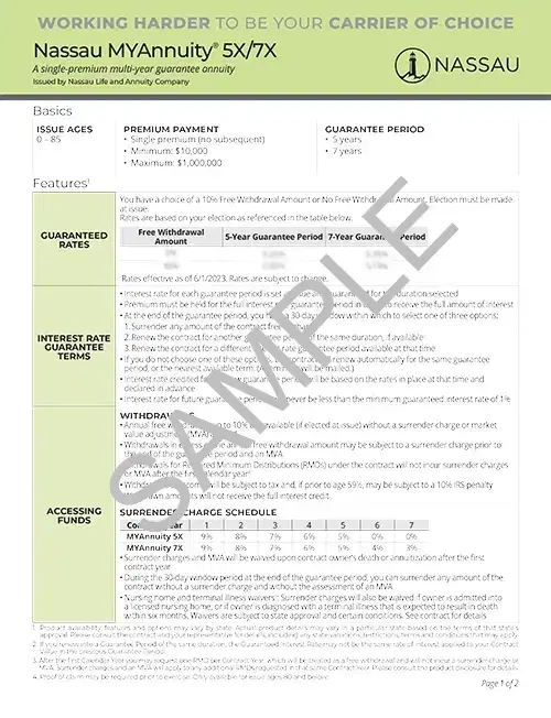 MYAnnuity Summary